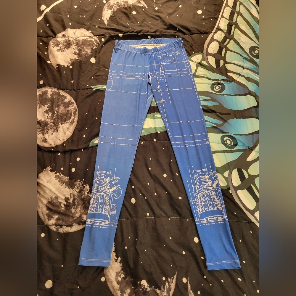 BBC Doctor Who Dalek Nerdy Robot Leggings, Collectible